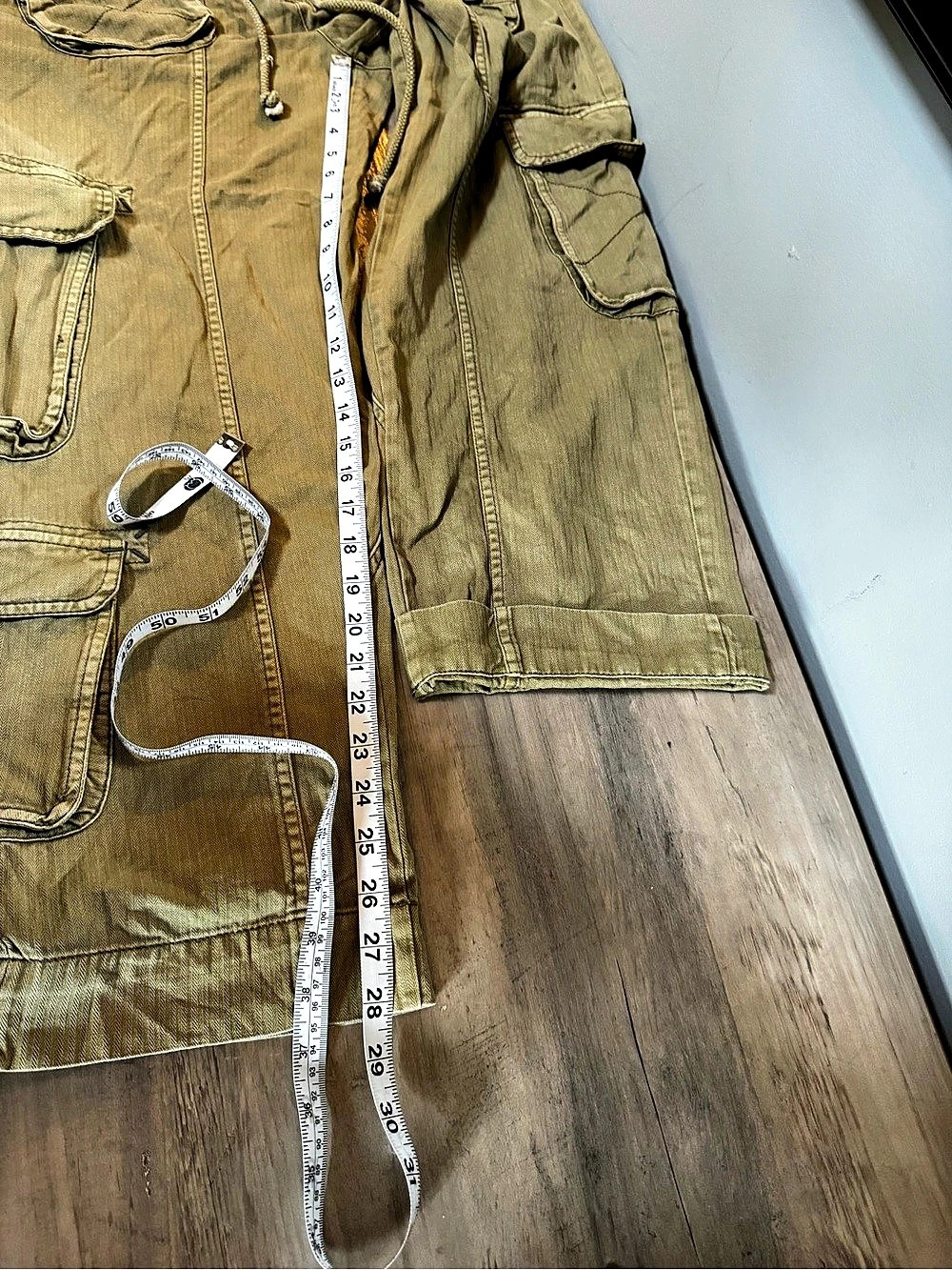 Free People We The Free Tahiti Pull-On Cargo Pants Women's Green - Picture 4 of 8
